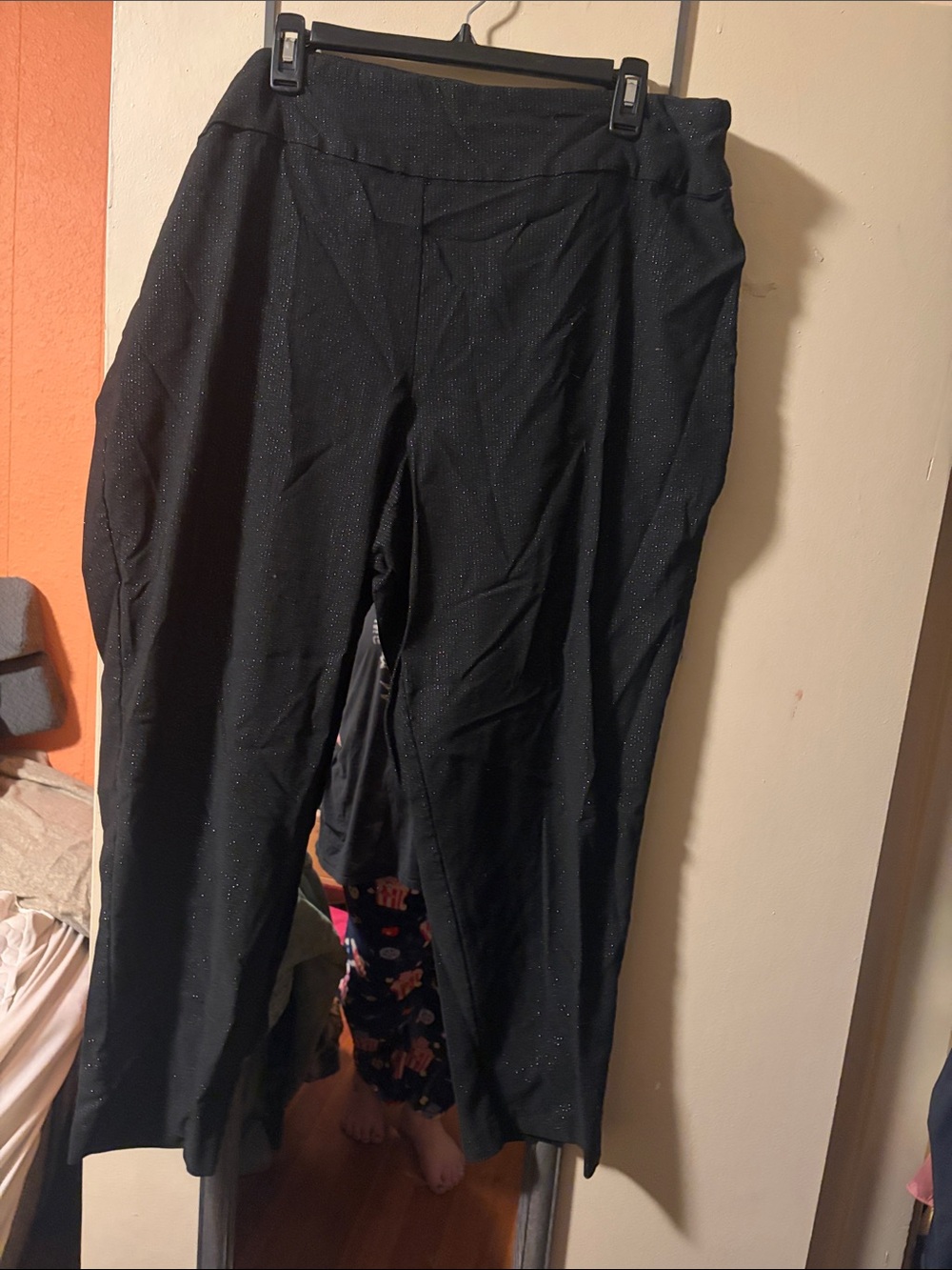 Black Sparkle Stretch Pants